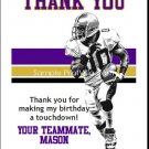 Ravens Colored Football Thank You Cards