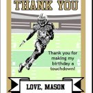 Saints Colored Football Thank You Cards 2