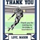 Seahawks Colored Football Thank You Cards 2