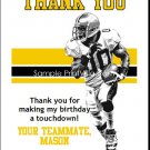 Steelers Colored Football Thank You Cards