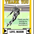 Steelers Colored Football Thank You Cards 2