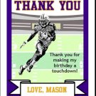 Vikings Colored Football Thank You Cards 2