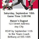 Los Angeles Angels Colored Ticket Invitation