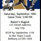 Milwaukee Brewers Colored Ticket Invitation