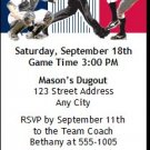 Minnesota Twins Colored Ticket Invitation