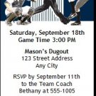 New York Yankees Colored Ticket Invitation