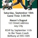 Oakland Athletics Colored Ticket Invitation