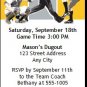 Pittsburgh Pirates Colored Ticket Invitation
