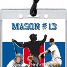 Los Angeles Dodgers Colored All-Star Pass Invitation