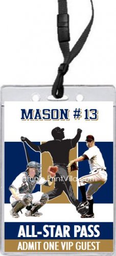 Milwaukee Brewers Colored All-Star Pass Invitation