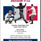 Minnesota Twins Colored Birthday Party Invitation