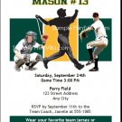 Oakland Athletics Colored Birthday Party Invitation