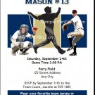 San Diego Padres Colored Birthday Party Invitation