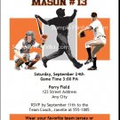 San Francisco Giants Colored Birthday Party Invitation
