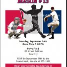 Washington Nationals Colored Birthday Party Invitation