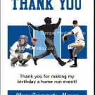 Kansas City Royals Colored Baseball Thank You Cards