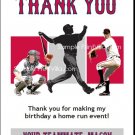 Los Angeles Angels Colored Baseball Thank You Cards
