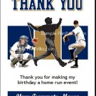 Milwaukee Brewers Colored Baseball Thank You Cards