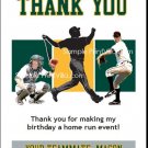 Oakland Athletics Colored Baseball Thank You Cards