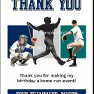 Seattle Mariners Colored Baseball Thank You Cards