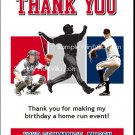 St Louis Cardinals Colored Baseball Thank You Cards
