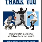 Tampa Bay Rays Colored Baseball Thank You Cards