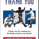 Texas Rangers Colored Baseball Thank You Cards