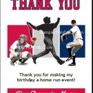 Washington Nationals Colored Baseball Thank You Cards