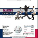 Minnesota Twins Colored Baseball Candy Bar Wrapper