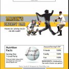 Pittsburgh Pirates Colored Baseball Candy Bar Wrapper