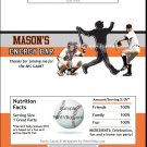 San Francisco Giants Colored Baseball Candy Bar Wrapper