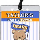 Basketball Teddy Bear Baby Shower VIP Pass Invitation Blunge