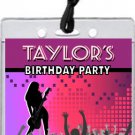 Concert Guitarist Female VIP Pass Party Invitations