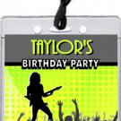 Concert Guitarist Male VIP Pass Party Invitations