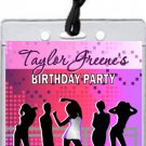 Nightclub Pink VIP Pass Invitations