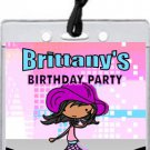 Runway Fashionista Girl Dark Pass Invitations