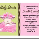 Pink Gift from Heaven Baby Shower Invitation