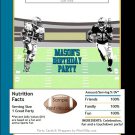 Jaguars Colored Football Candy Bar Wrapper