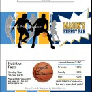 Lt Blue Gold Navy Basketball Team Candy Bar Wrappers