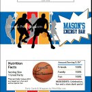 Blue Gold Red Basketball Team Candy Bar Wrappers