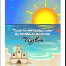 Sandcastle Beach Party Thank You Cards