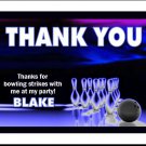 Bowling Cosmic Thank You Cards