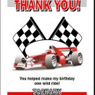Race Car Thank You Cards