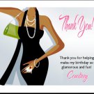 Little Black Dress Dark Thank You Card