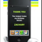 MP3 Player Thank You Card