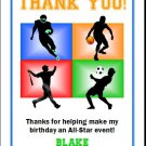 All Star Sports Thank You Cards