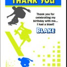 Skateboarder Thank You Cards