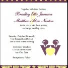 Transitions Eggplant Gay Wedding Invitation 5x7 Flat