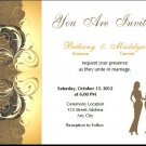 Vines Lesbian Wedding Invitations 5x7 Flat