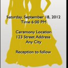 Wedding Lesbian Ticket Invitation